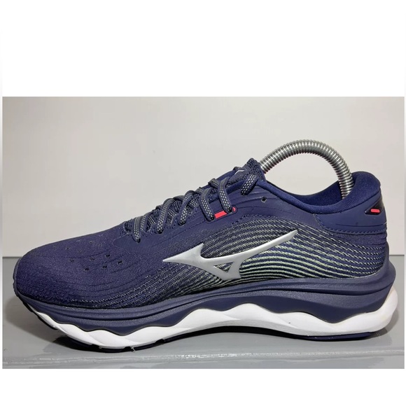 Mizuno Wave Sky 5 Womens Size 8M Running Shoes Peacoat/Red 411329.PCPC Worn 1X! - Picture 7 of 16